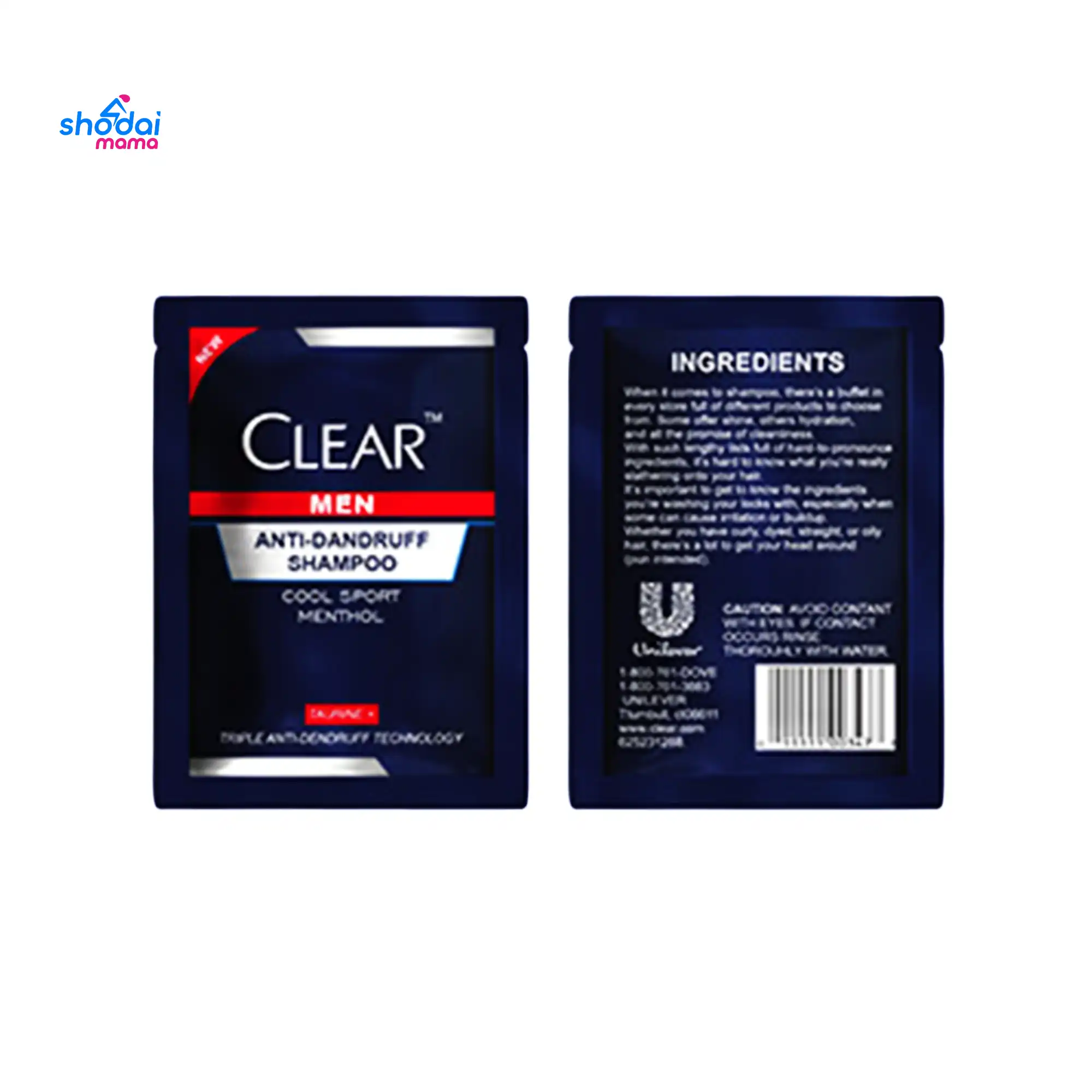 Clear Men Cool Sport Menthol Anti Dandruff Shampoo 5ml